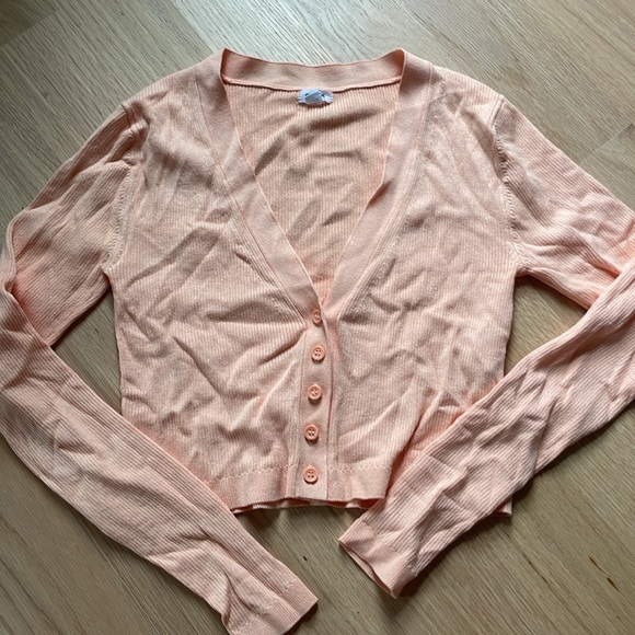 Garage cropped knit cardigan - Picture 2 of 3